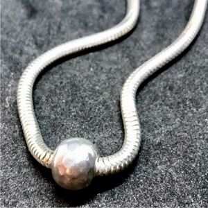 Silpada Gorgeous Vintage Thick Sterling Silver ChicChain and Ball Necklace